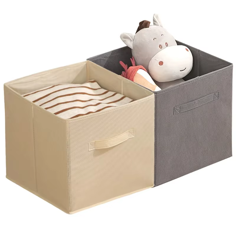 Boîte de rangement Cube Non tissée, pliable, étanche, fournitures pour la maison, garde-robe, gain de place pour jouets d'enfants, vêtements, organisateur de rangement de bureau