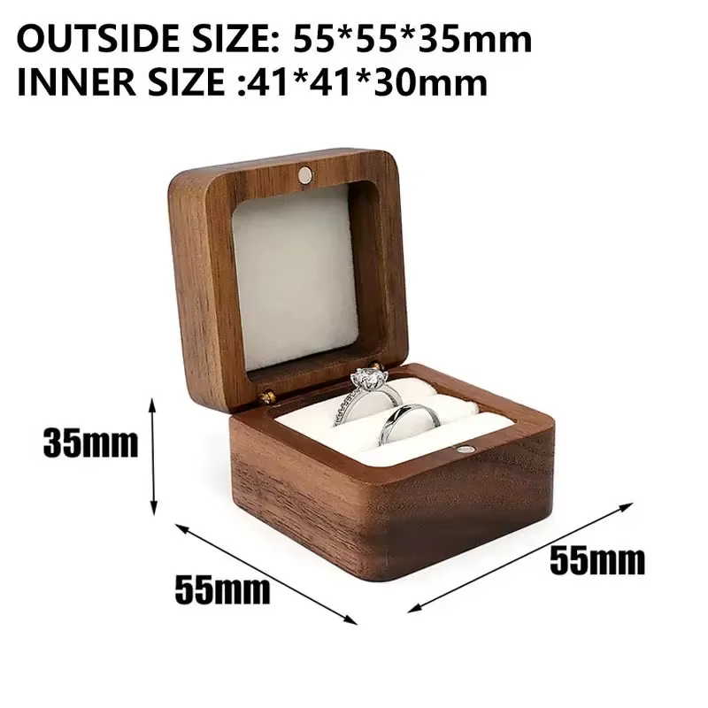 Boîte à bijoux en bois vierge