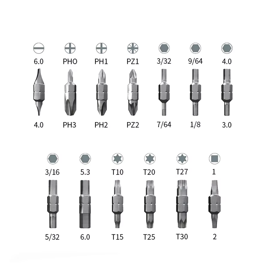 Ensemble de tournevis multifonctionnel WIHA 40907 26 en 1 avec porte-embouts