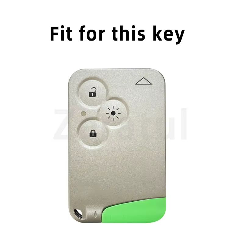 Pour Renault Laguna Espace 3 boutons porte-carte télécommande clé de voiture coque en silicone support Fob protecteur