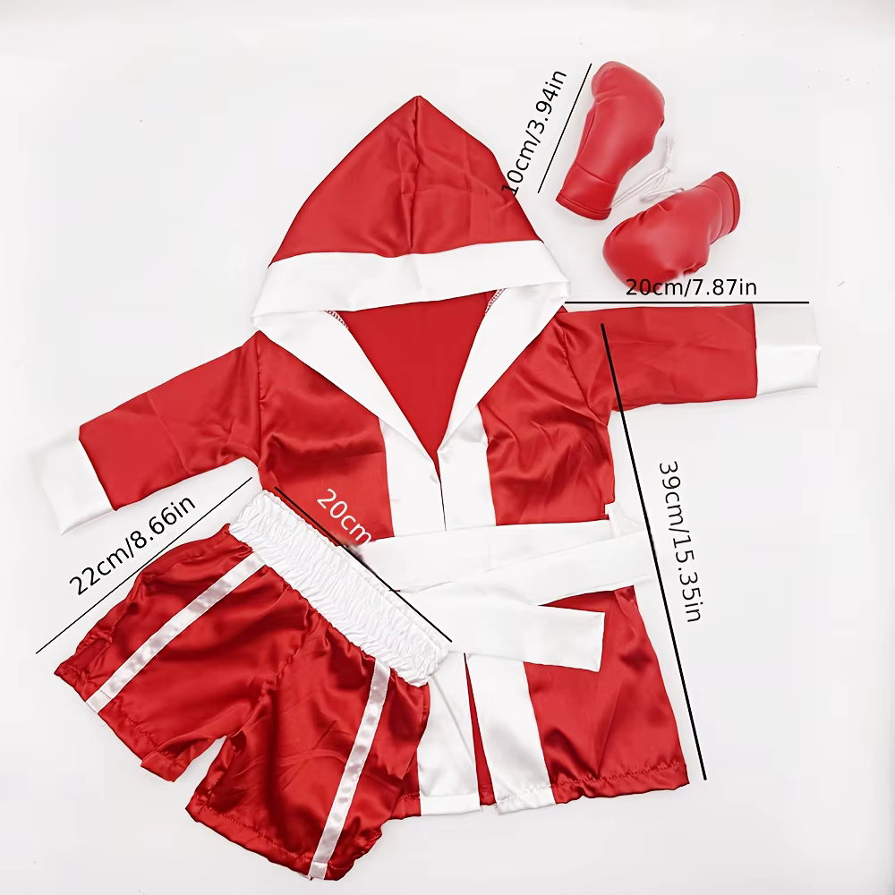 Accessoires de photographie pour nouveau-nés, thème de boxe, tenue Photo pour bébé, peignoir, short, ensemble de gants, Costume Photo pour nouveau-né, accessoires de Studio