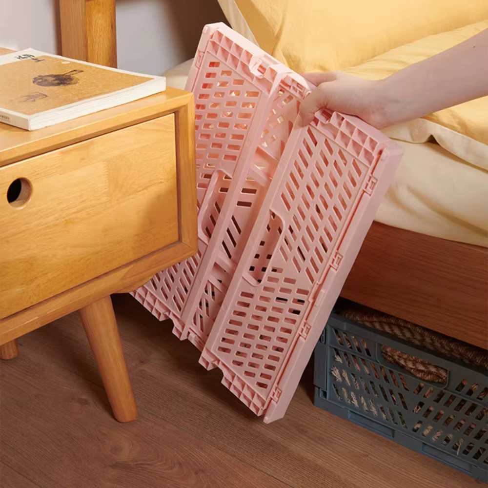 Caisse de rangement pliable en plastique
