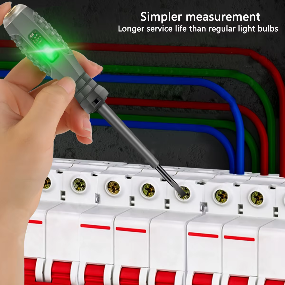 Tournevis de Test multifonctionnel pour électricien