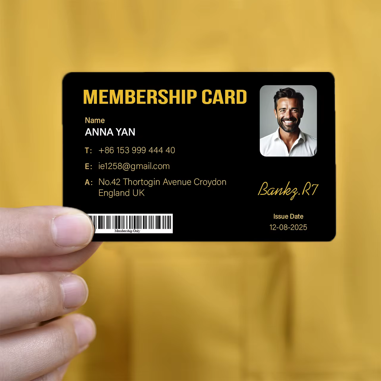 Carte de membre personnalisée pour Fan Club, 1 pièce, carte de fidélité VIP en plastique PVC pour influenceurs, supporti, expédition commémorative dans le monde entier