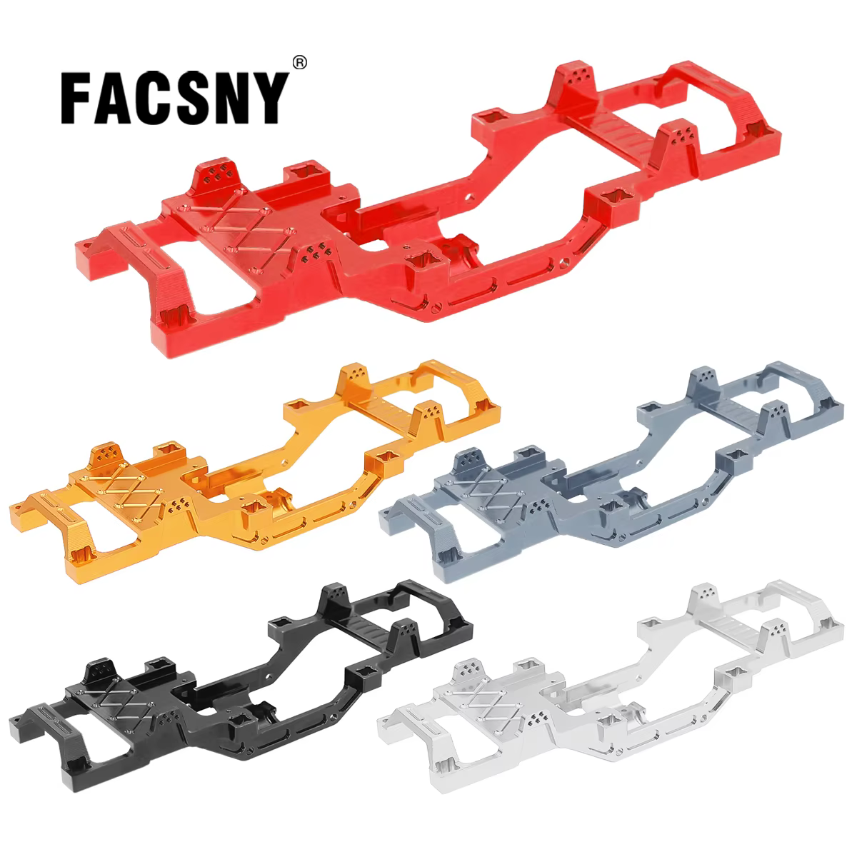 Cadre de châssis de processus CNC pour mise à niveau en métal, réaménagement pour pièces de voiture FMS 1/24 Xiaoqi FCX24 RC