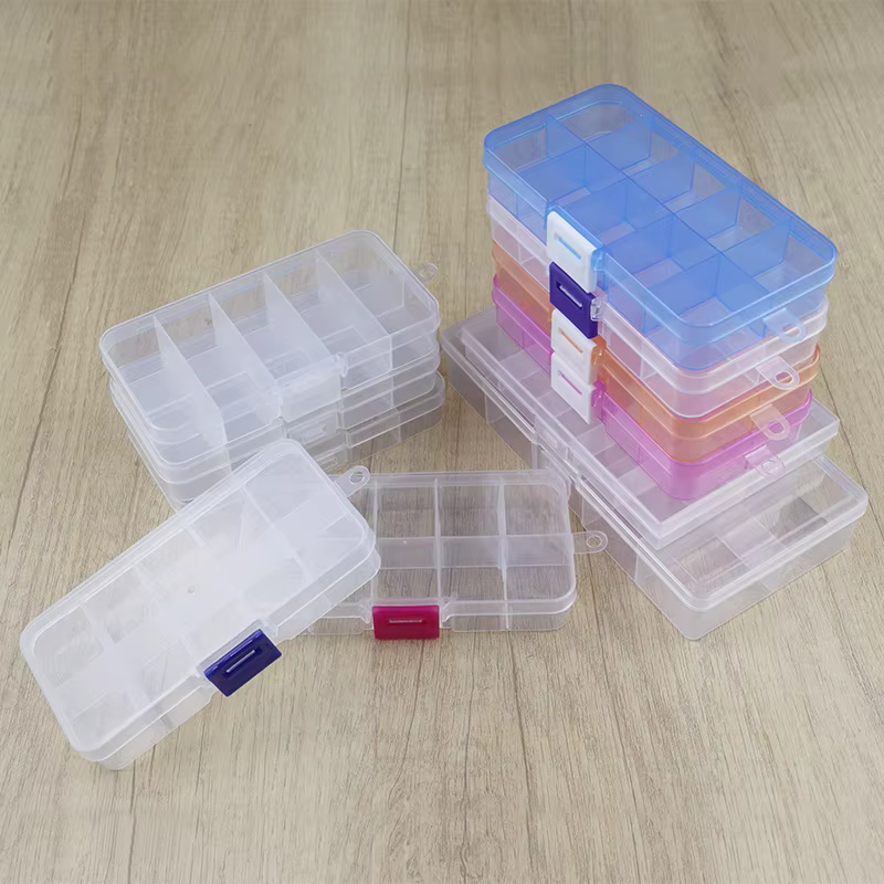 Boîte de rangement en plastique Transparent
