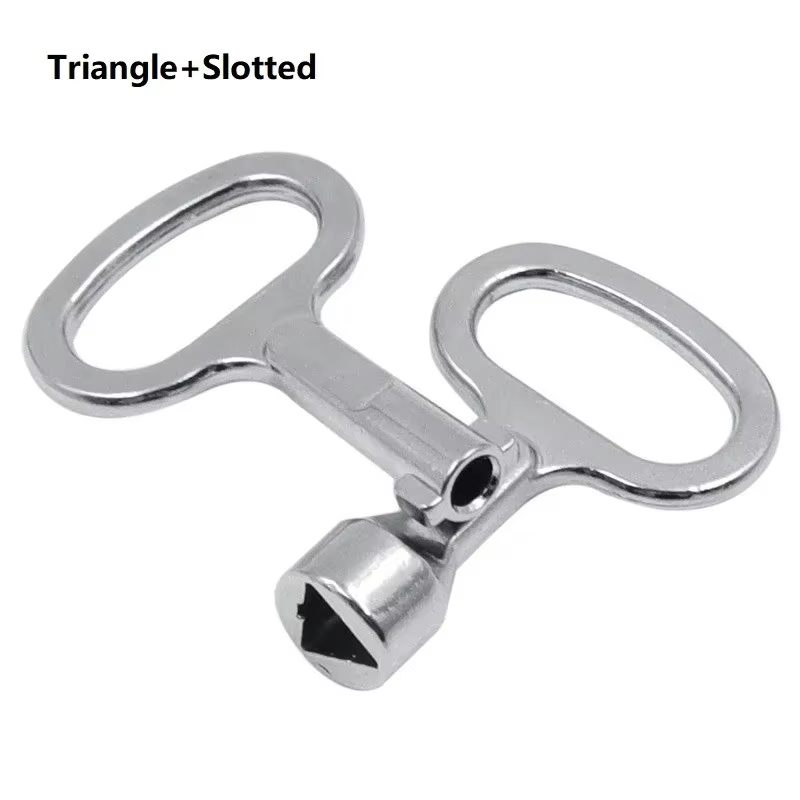 Clé universelle triangulaire à fente pour boîtier de distribution