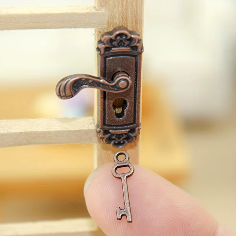 Ensemble de clés de serrure de maison de style rétro