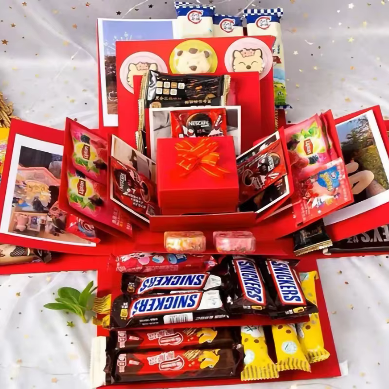Boîte d'emballage cadeau pour fête d'anniversaire et de mariage