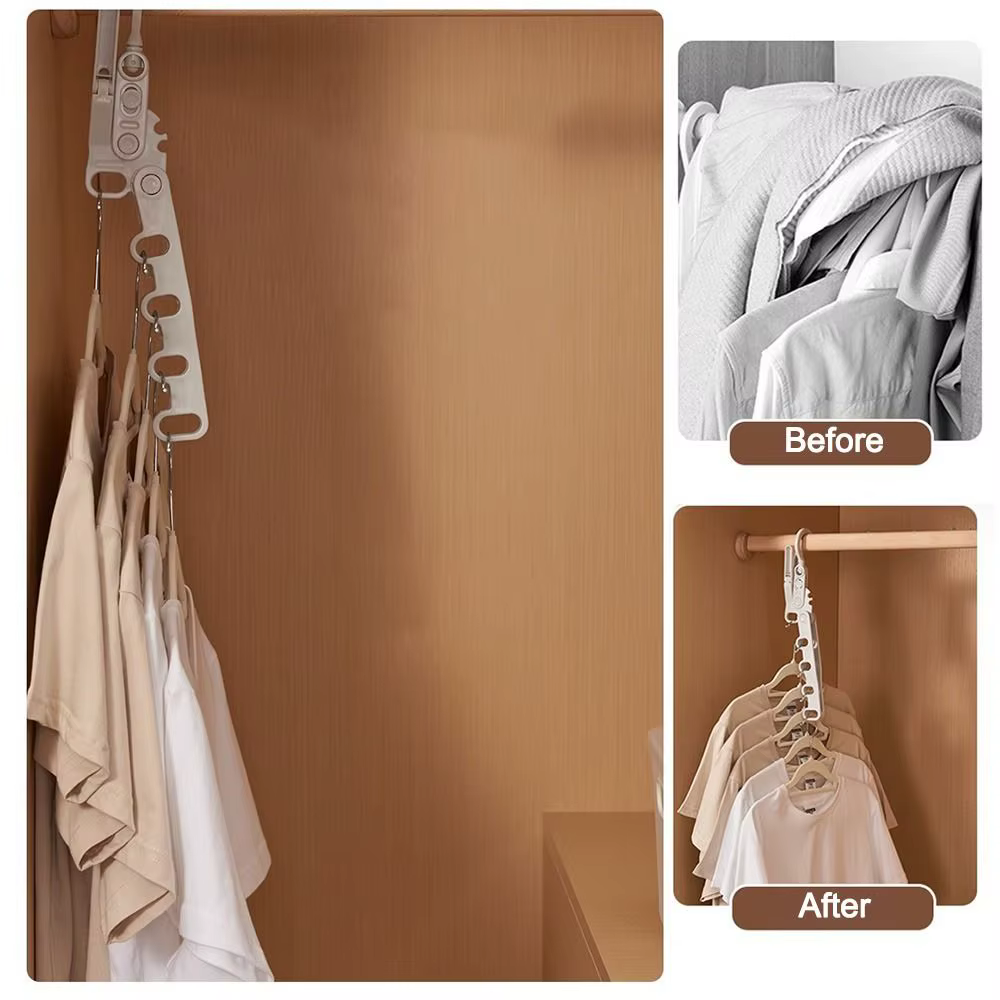 Nouveaux hôtels pliable vêtements support de séchage cinq trous multi-fonction