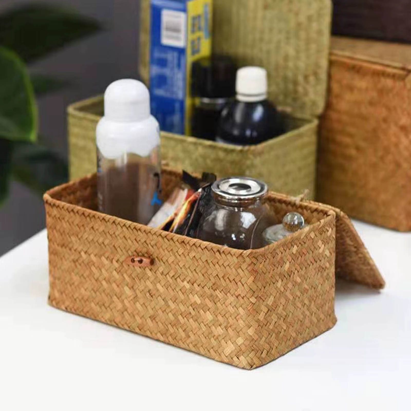 Panier de rangement en osier