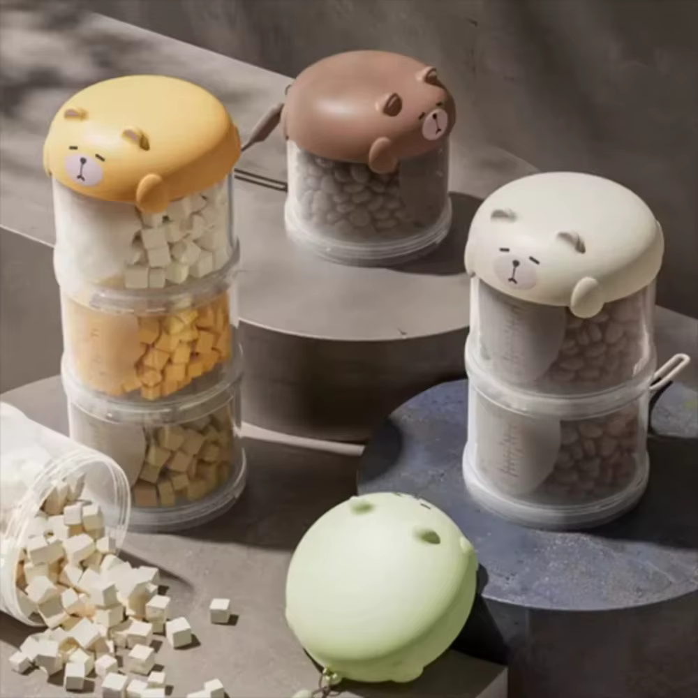 Boîte de rangement portable en plastique scellée pour aliments pour animaux de compagnie