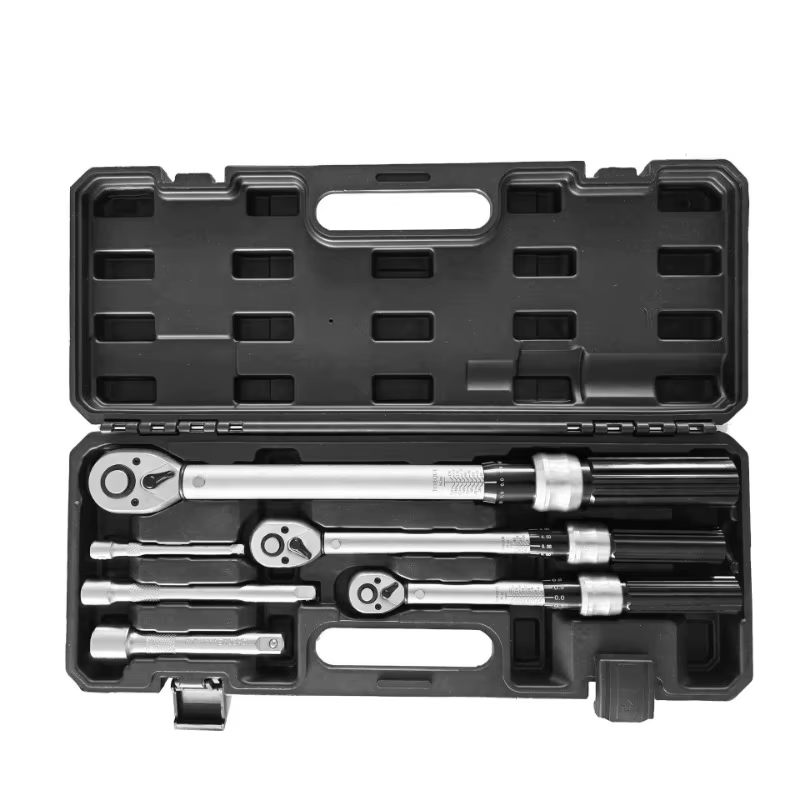 1/4 "2-24N.m 3/8" 5-60N.m 1/2 "20-220N.m 6 pièces jeu de clés dynamométriques clé à cliquet dynamométrique réglable préréglée de haute précision