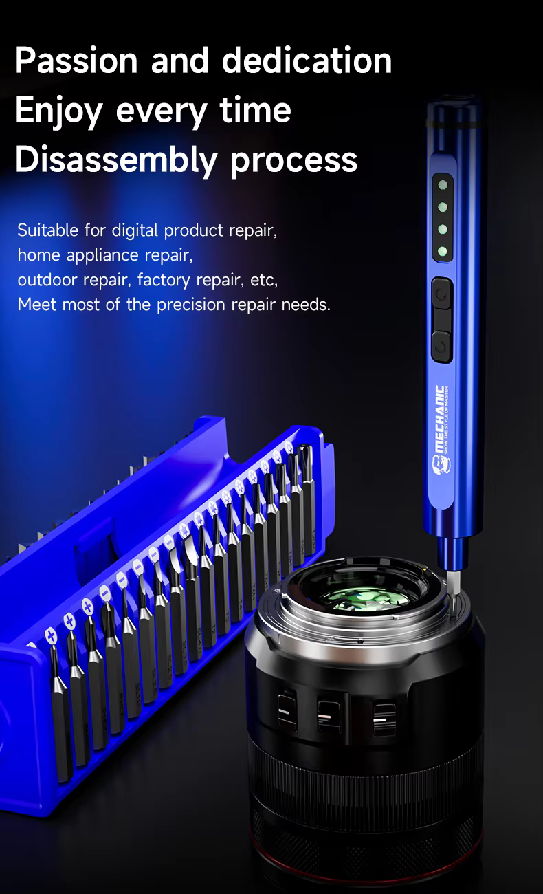 Tournevis électrique MECHANIC ES360 36-en-1 avec lumière LED