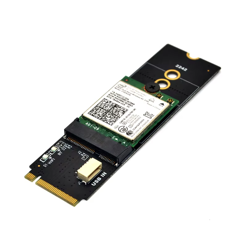 Adaptateur Wifi M.2 clé M.2 M vers emplacement clé A + E carte réseau