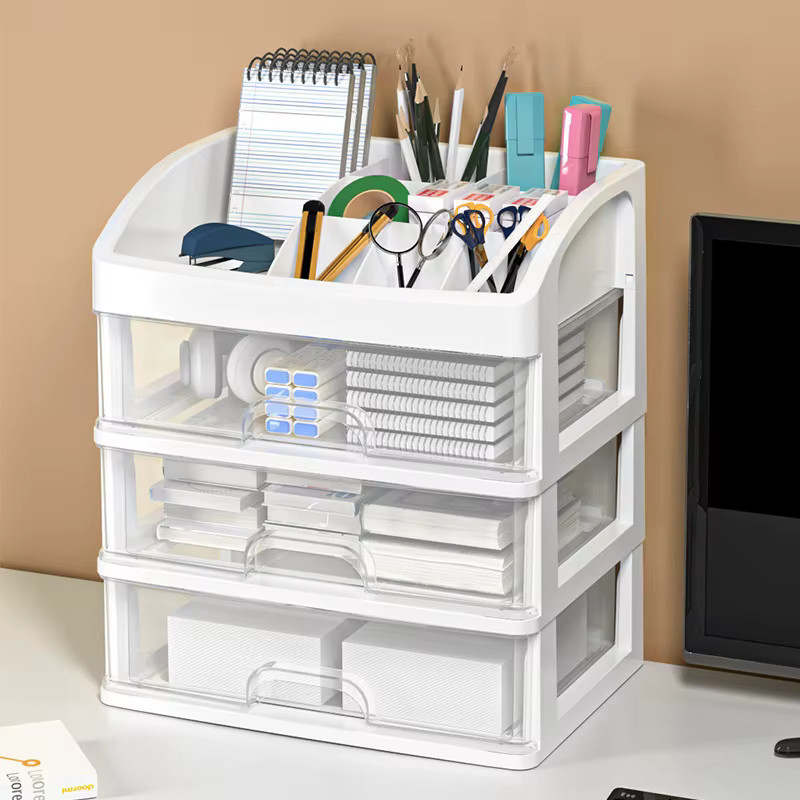Boîte de rangement de bureau multicouche