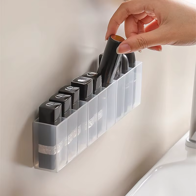 Mini boîte de rangement en plastique à 3 grilles