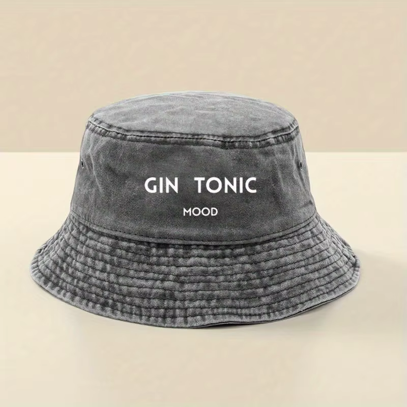 Chapeau bob à lettres GIN TONIC