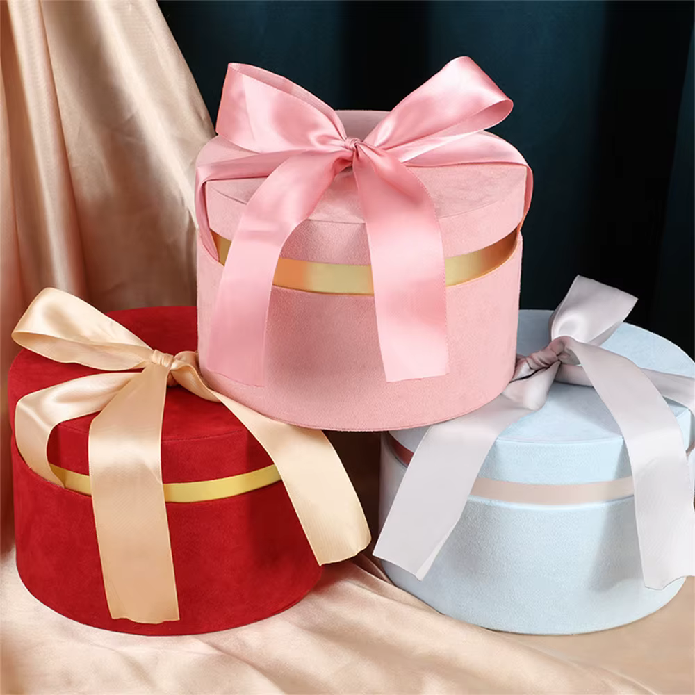 Boîte à Bonbons de Mariage avec Nministériels d Ruban Rond