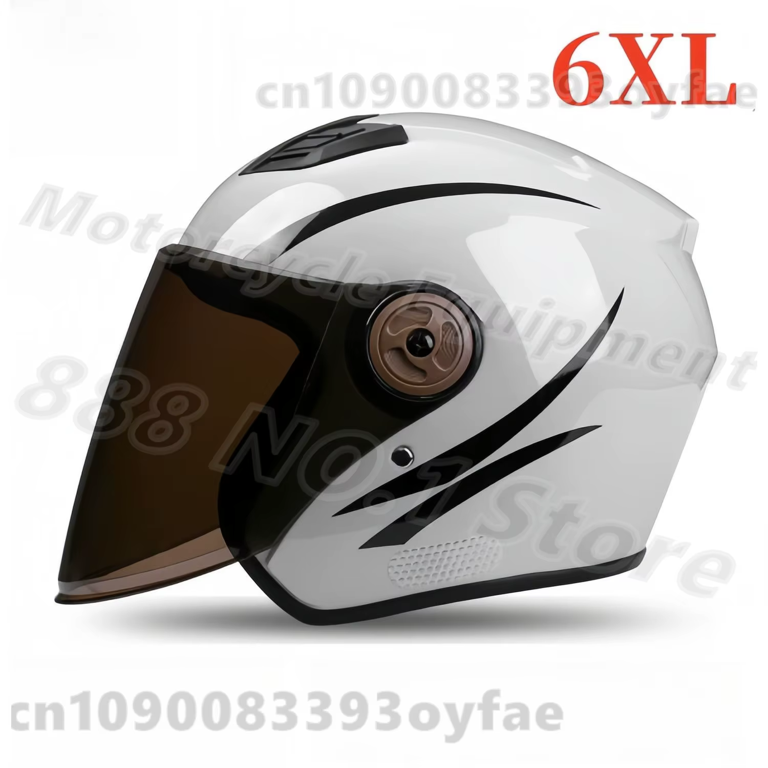 Casque de moto 6XL pour grande circonférence de tête (70 cm)