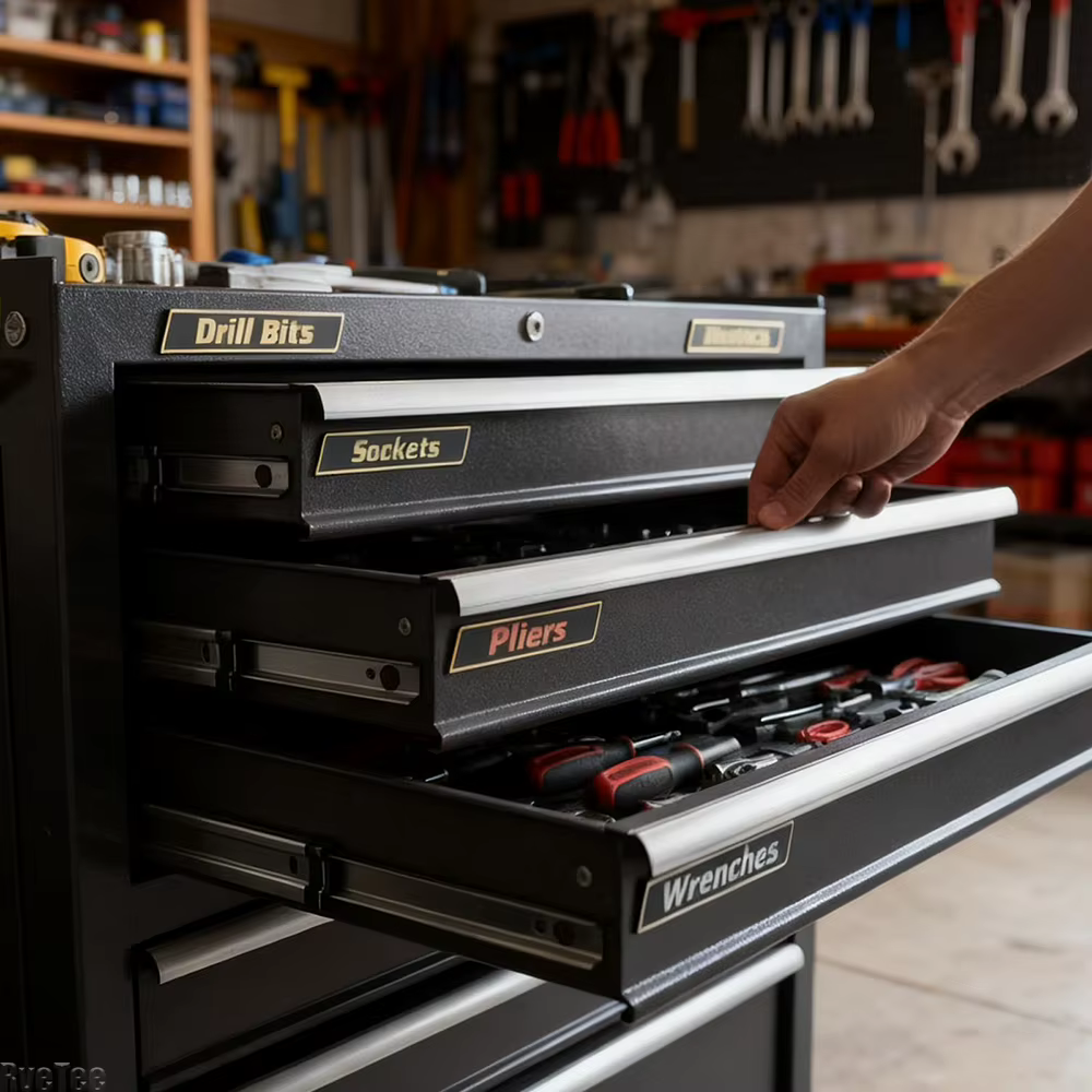 Paquet de 12 étiquettes magnétiques pour boîte à outils