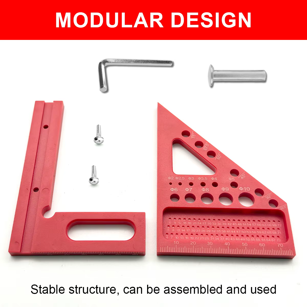 Règle de mesure multi-angle 3D