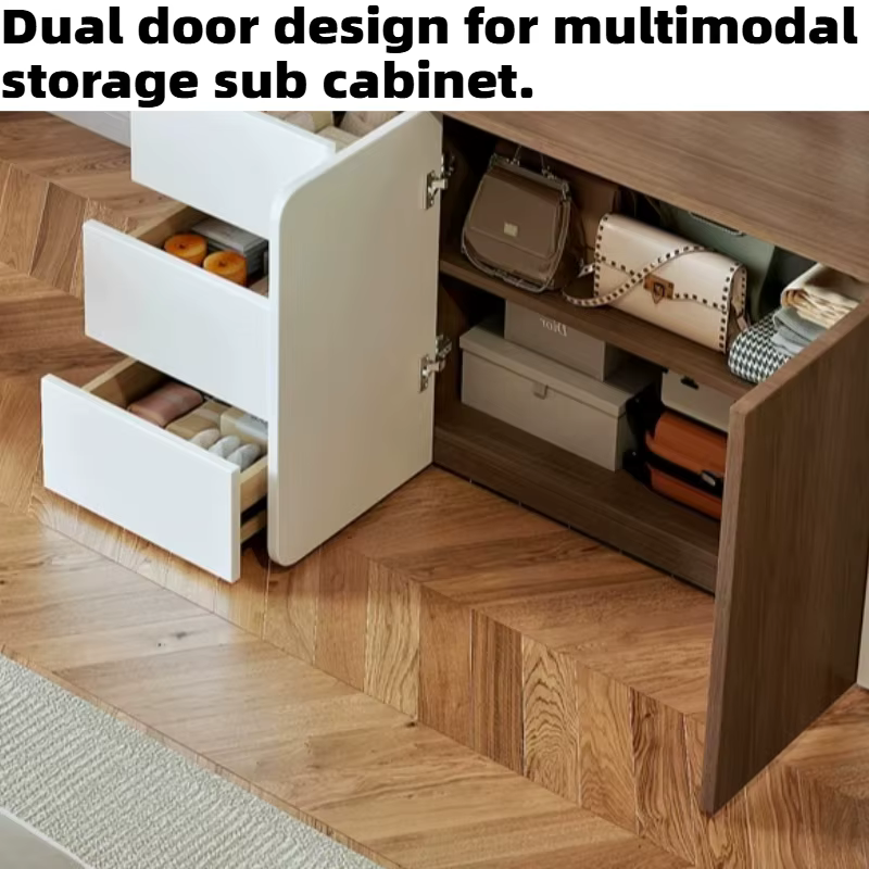Grande coiffeuse moderne en bois pour chambre à coucher