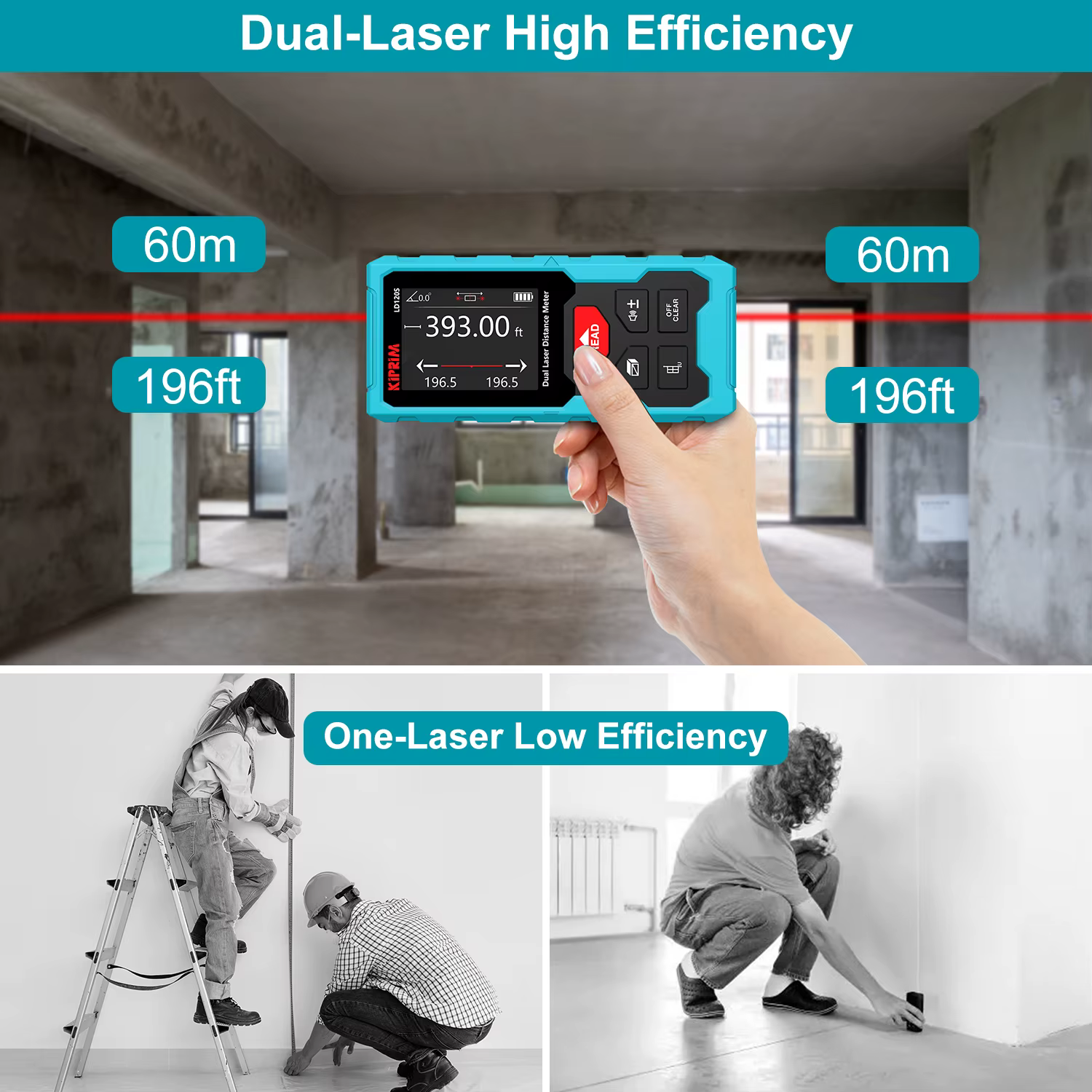 Kiprim double télémètre Laser