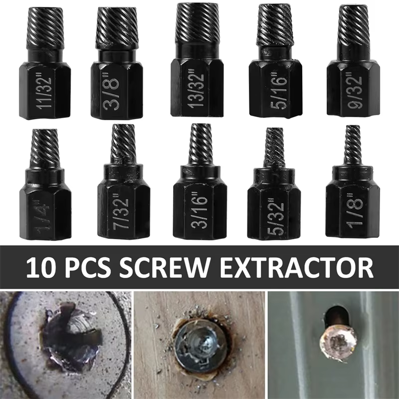 Kit d'extracteur de vis en acier allié