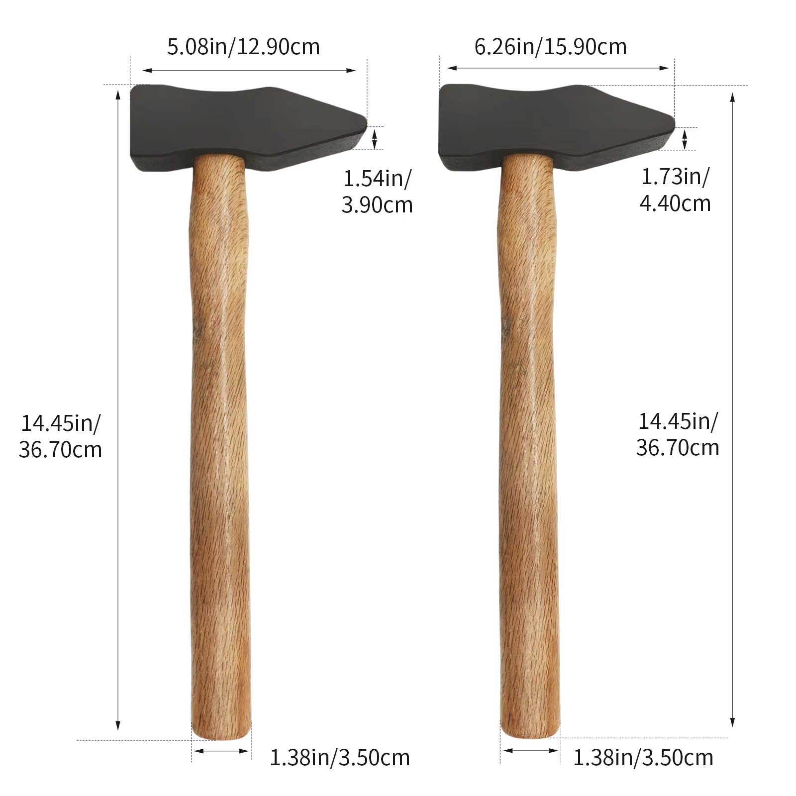 Marteau de machiniste à manche en bois