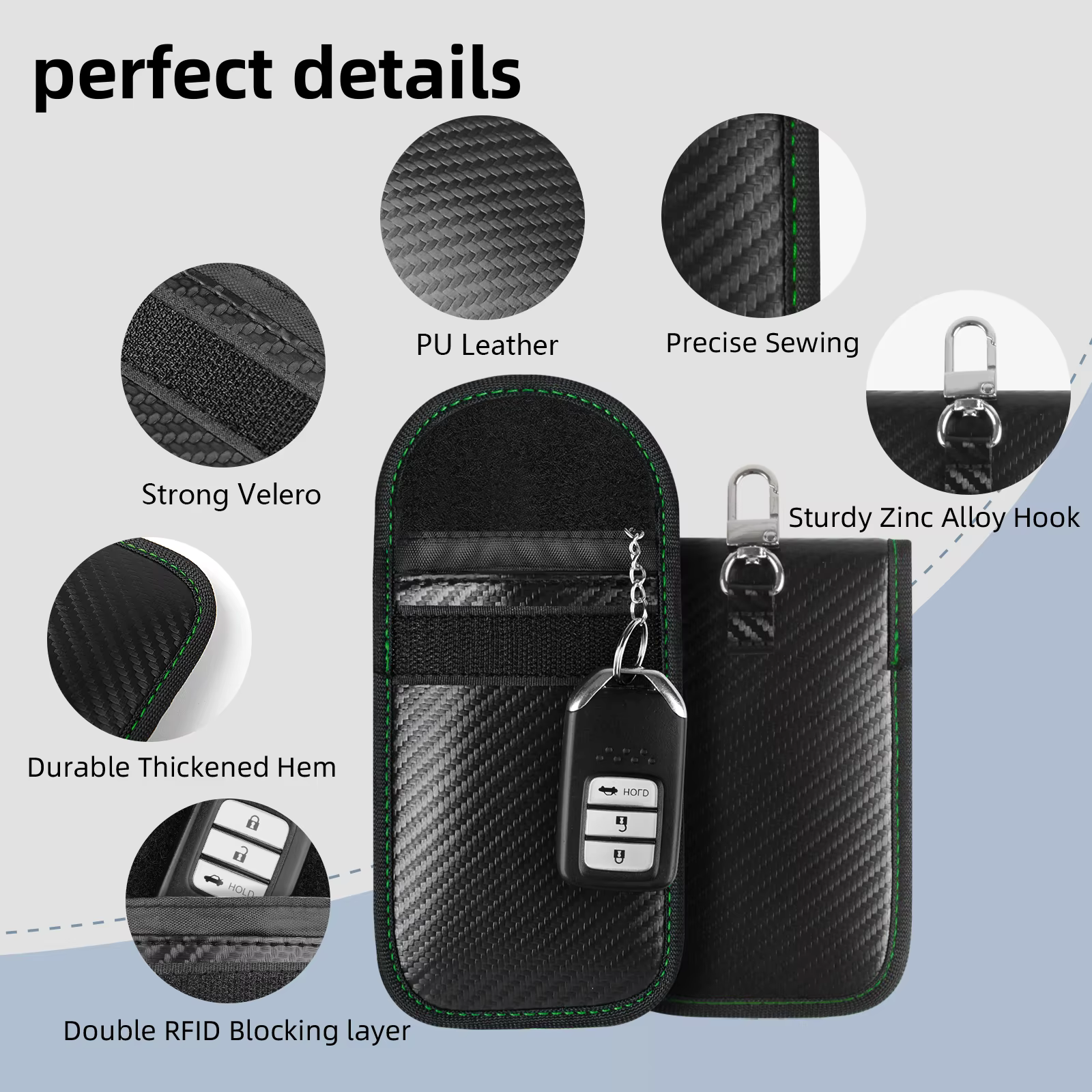 Pochette Faraday pour clés de voiture