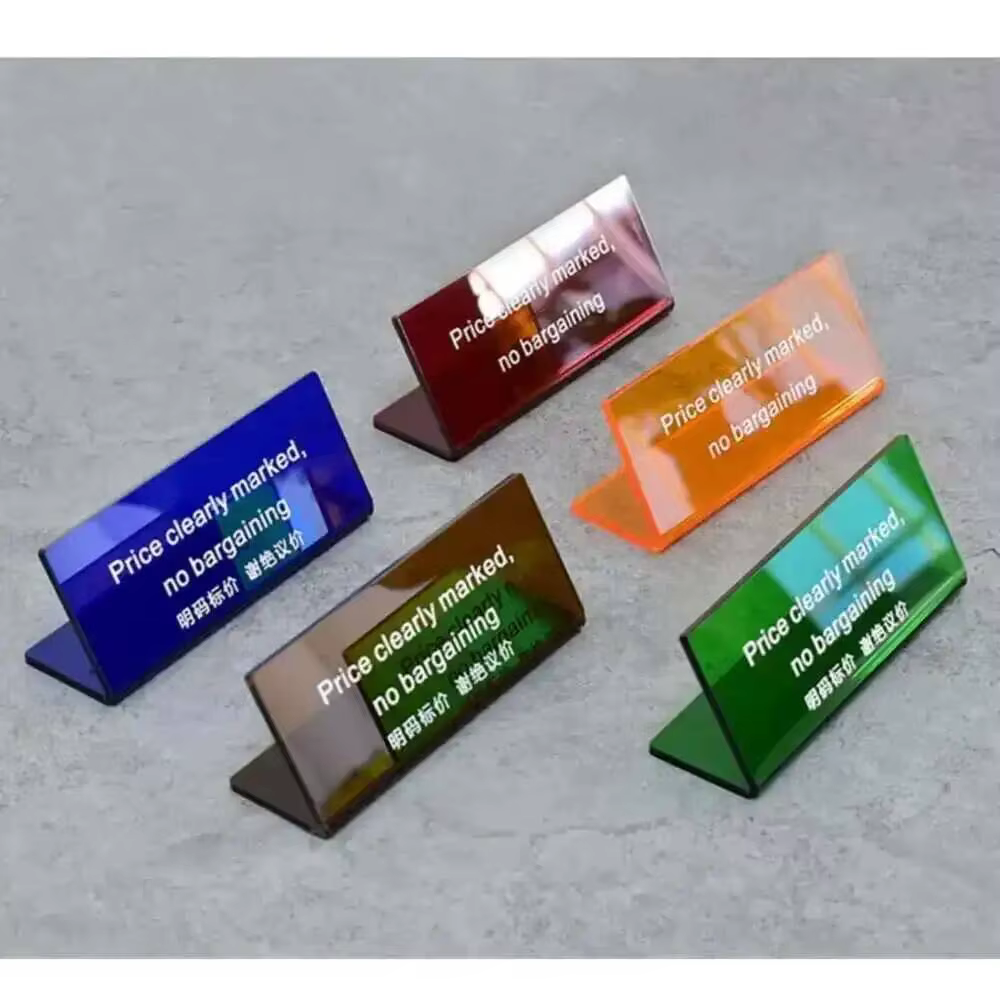 1 plaque signalétique personnalisée en plexiglas pour réseaux sociaux (
