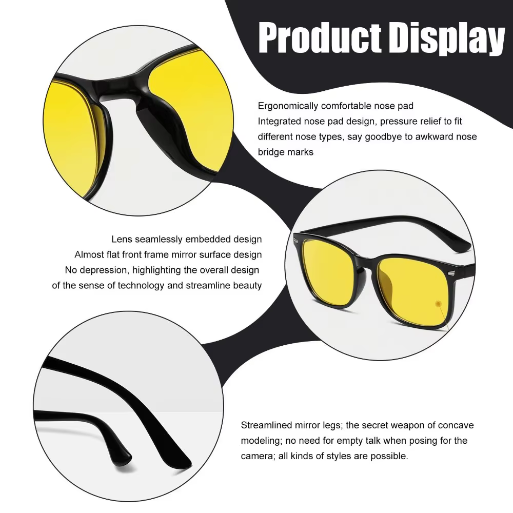 Lunettes de conduite nocturne pour hommes et femmes