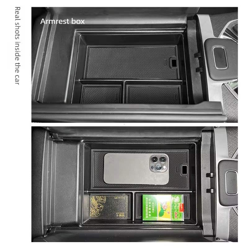 Boîte de rangement pour accoudoir central, plateau de rangement pour console centrale, accessoires de rangement intérieur pour Jaecoo J8 2024 2025 2026