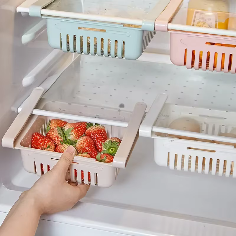 Boîte de Rangement Alimentaire en Plastique pour Réfrigérateur