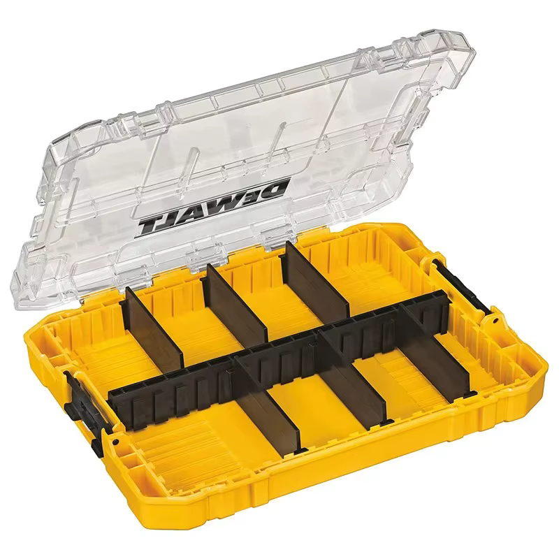 DEWALT DWAN2190 boîtier robuste boîte à outils moyenne 8 compartiments couvercle Transparent organiser
