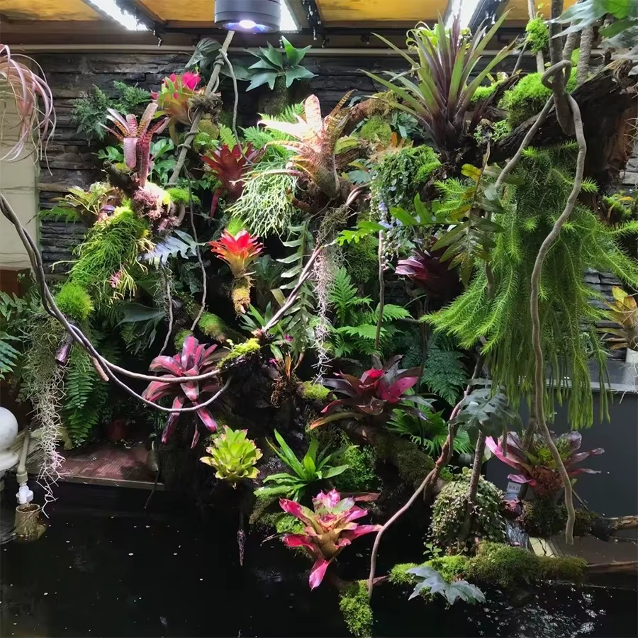 400cm tissé à la main en Pvc souple rotin décoration de la maison plantes artificielles forêt tropicale aménagement
