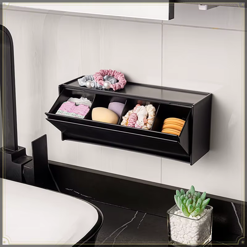 Boîte de rangement magnétique de type coquille japonaise en matériau HIPS
