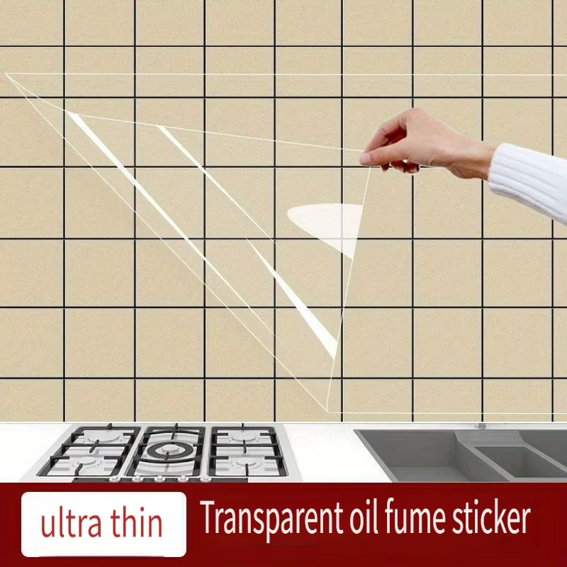 Film de protection mural en plastique à adhérence électrostatique – Film imperméable, résistant à l'huile, amovible pour la cuisine, sans colle, facile à nettoyer