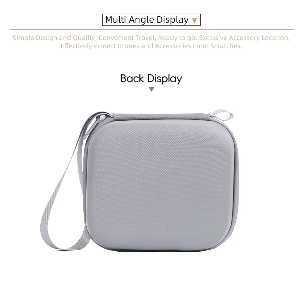 Mallette de rangement avec structure de doublure intégrée pour étui de rangement en PU DJI ACTION 6