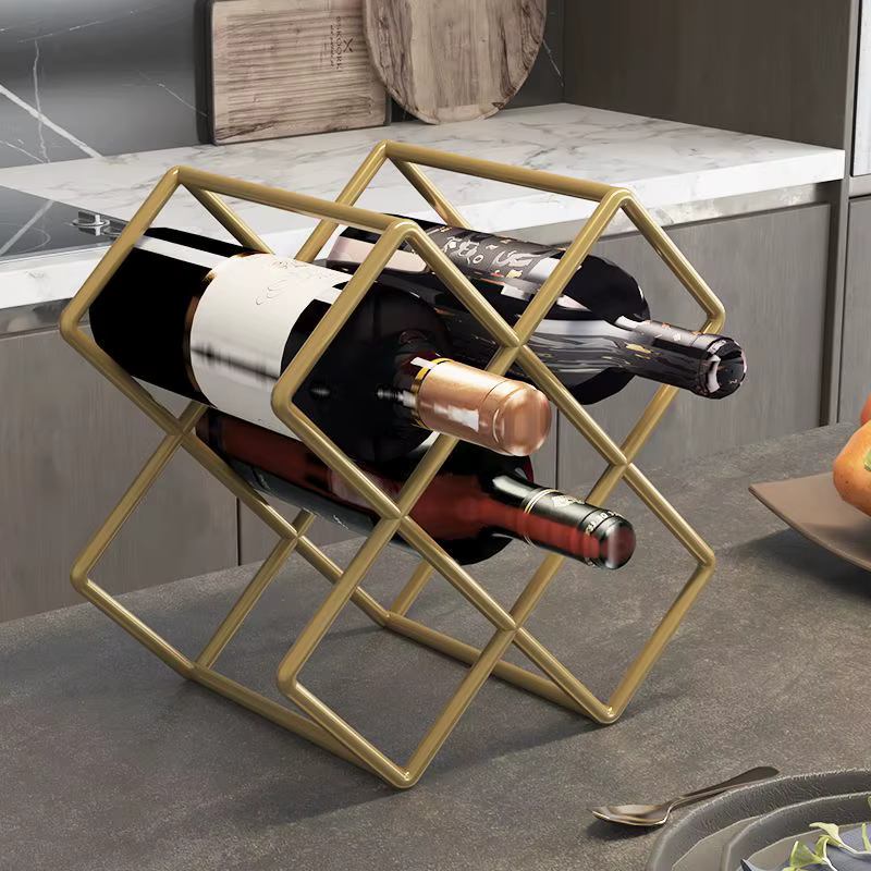 Casier à vin ménage lumière luxe losange treillis armoire à vin support de rangement bouteilles de vin