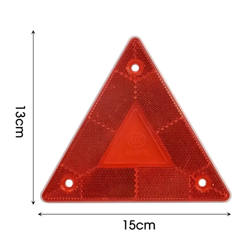 Bandes réfléchissantes d'avertissement triangulaires