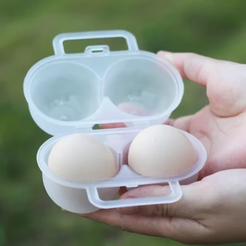 Boîte à œufs Portable d'extérieur à deux compartiments