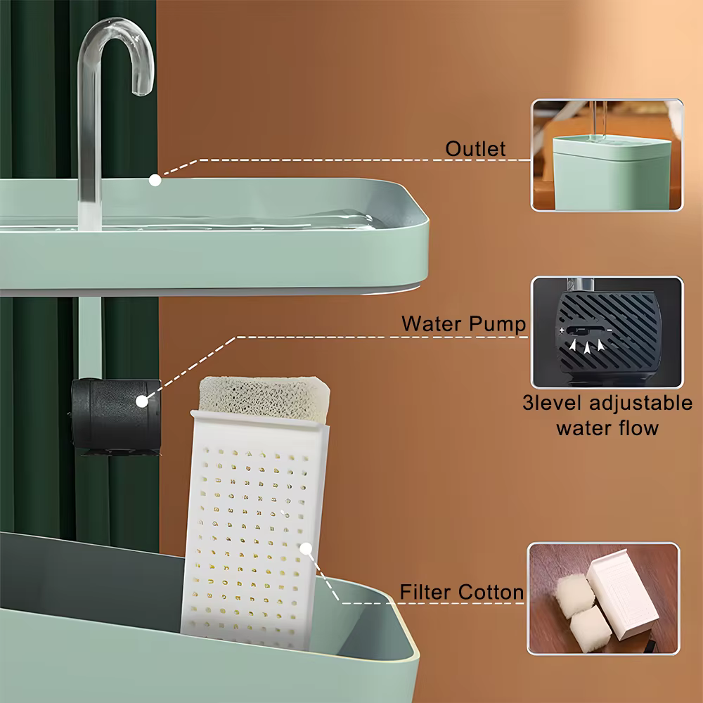 Fontaine d'eau électrique USB pour chat
