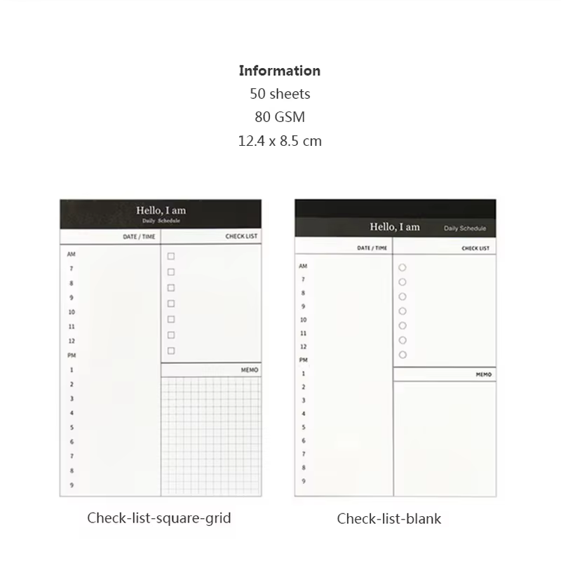Mini agenda quotidien, liste de tâches