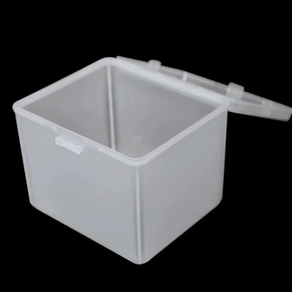 Boîte de rangement en plastique transparent avec couvercle