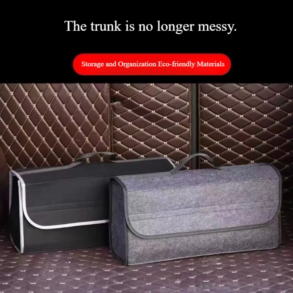 Boîte de rangement en feutre pour voiture