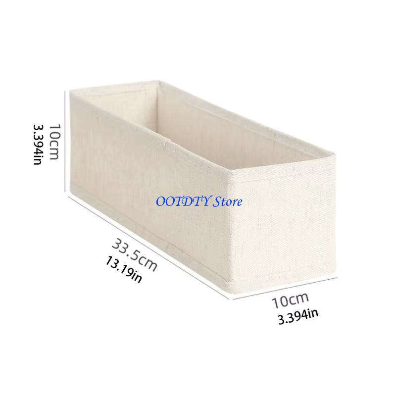 Organisateur placard robuste en tissu coton lin 367A