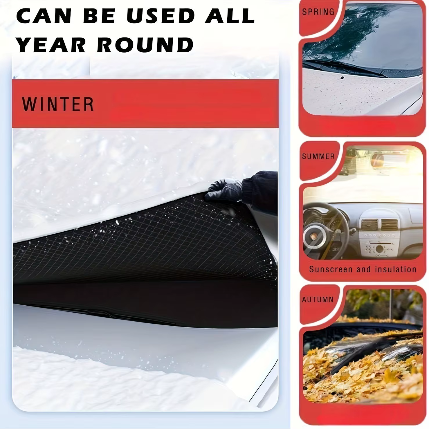 Housse de protection contre la neige Automobile pour pare-brise avant