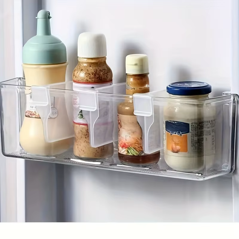 13 pièces de séparateurs de rangement pour porte latérale de réfrigérateur, réglables, épaissis, transparents, combinables pour gagner de la place